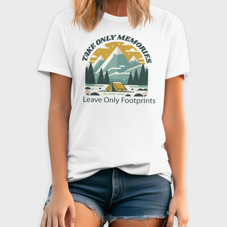 Motivational Camping Quote, Tricou Barbati (Unisex)