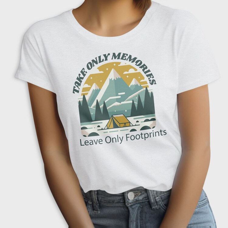 Motivational Camping Quote, Tricou Femei
