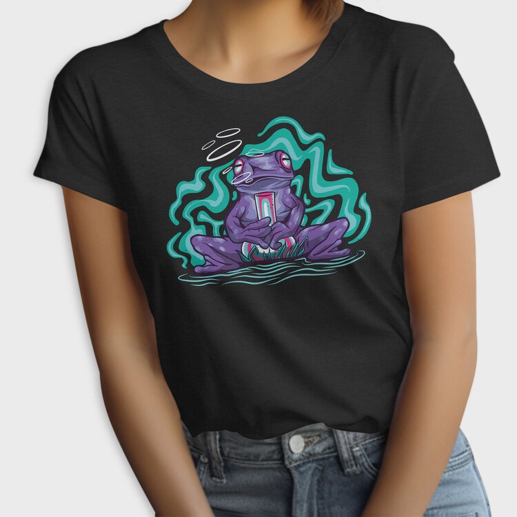 Psychedelic Trippy Frog Animal, Tricou Femei