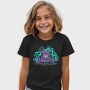 Psychedelic Trippy Frog Animal, Tricou Copii