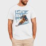 Let'S Ski Skier, Tricou Barbati (Unisex)