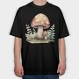 Watercolor Mushroom Clay, Tricou Oversize Barbati (Unisex)