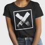 Letter X In Square Grunge, Tricou Femei