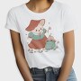 Cute Mushroom And Frog Kawaii, Tricou Femei