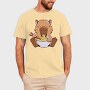 Capybara Eating Ramen Capibara, Tricou Barbati (Unisex)