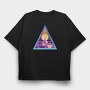 Psychedelics Triangle 004, Tricou Oversize Barbati (Unisex)