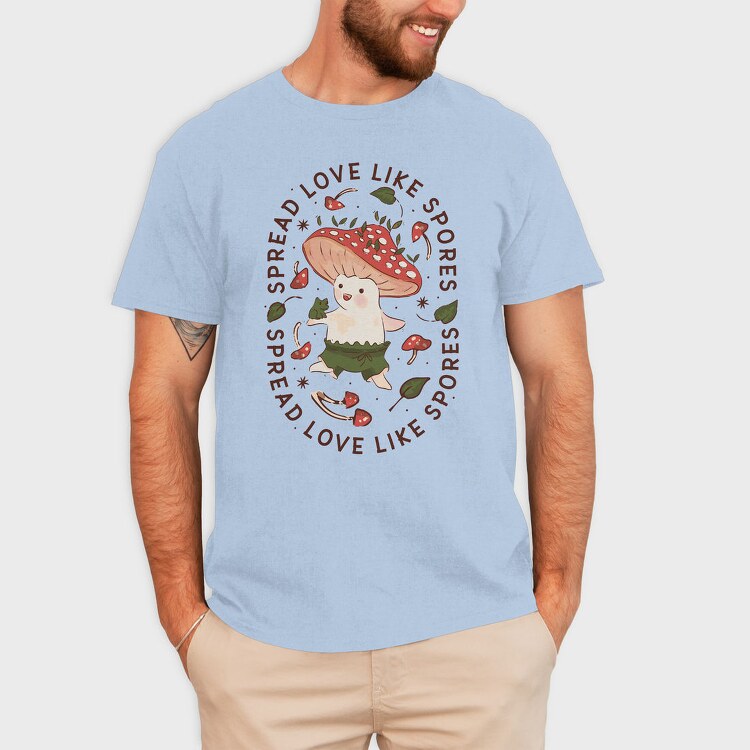 Cute Mushroom Fairy, Tricou Barbati (Unisex)