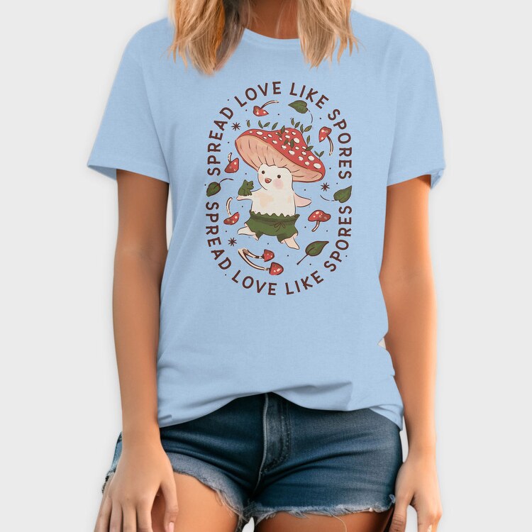 Cute Mushroom Fairy, Tricou Barbati (Unisex)