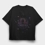 Libra Floral Zodiac Sign 07, Tricou Oversize Barbati (Unisex)