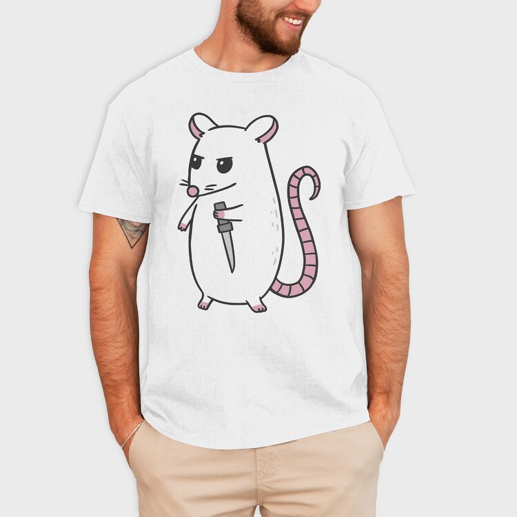 Psycho Rat, Tricou Barbati (Unisex)