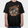 Catzilla Parody, Tricou Oversize Barbati (Unisex)