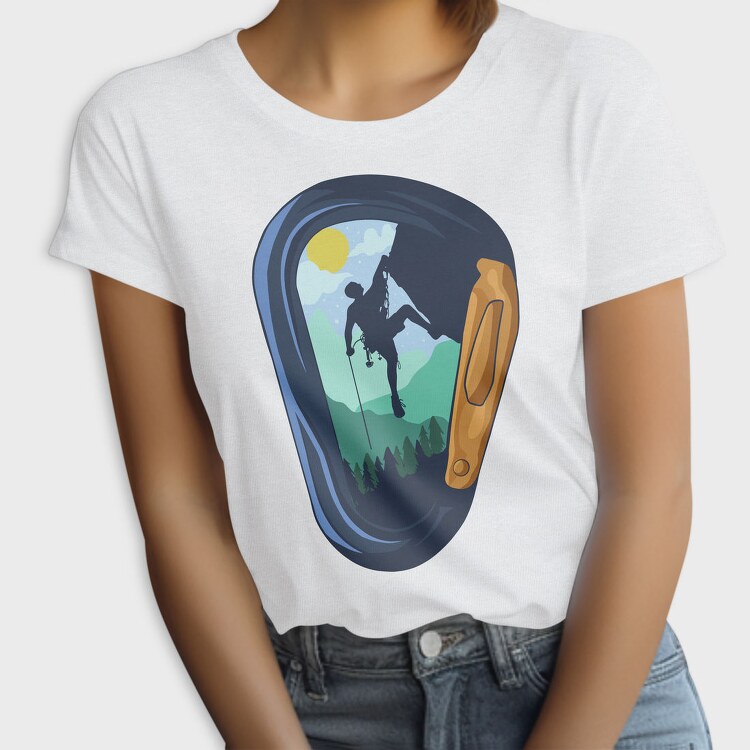 Carabiner Climbing Mountain, Tricou Femei