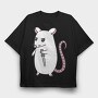 Psycho Rat, Tricou Oversize Barbati (Unisex)