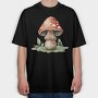Watercolor Mushroom, Tricou Oversize Barbati (Unisex)