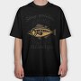 Golden Fish Quote Stay Golden, Tricou Oversize Barbati (Unisex)