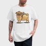 Pug Dog Animal Mexican Taco Cartoon, Tricou Barbati (Unisex)