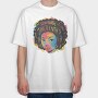 Juneteenth Tie Dye, Tricou Oversize Barbati (Unisex)