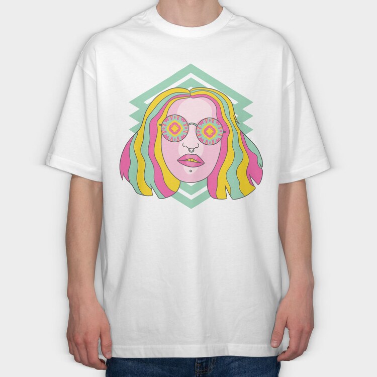 Kaleidoscope Eyes, Tricou Oversize Barbati (Unisex)