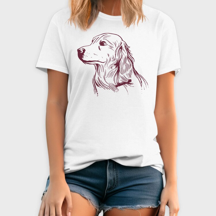 Golden Retriever Dog, Tricou Barbati (Unisex)