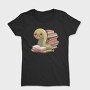 Bookworm With Glasses Worm Reading, Tricou Femei