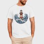 Lighthouse And Waves Sea, Tricou Barbati (Unisex)