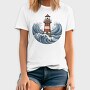 Lighthouse And Waves Sea, Tricou Barbati (Unisex)