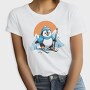 Skiing Penguin Sky, Tricou Femei