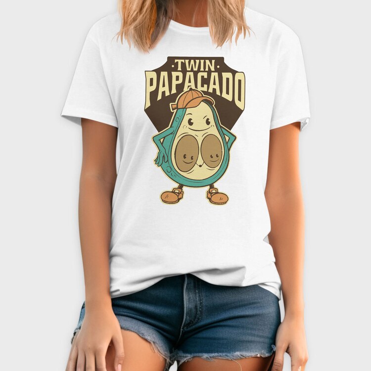 Cartoon Avocado Papacado, Tricou Barbati (Unisex)