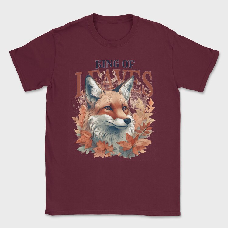 King of Leaves Fox, Tricou Barbati (Unisex)