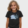 Cartoon Cat Licking I Don T Care, Tricou Copii