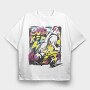 Kid Skate Graffiti, Tricou Oversize Barbati (Unisex)