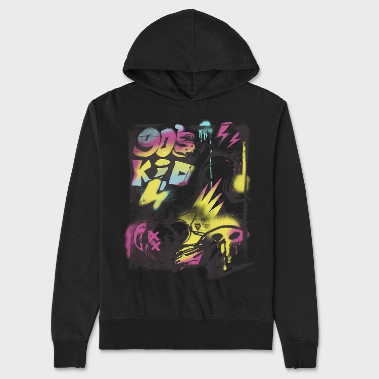Kid Skate Graffiti, Hanorac Oversize Barbati (Unisex)