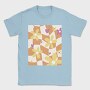 Danish Pastel Floral Checkered, Tricou Barbati (Unisex)
