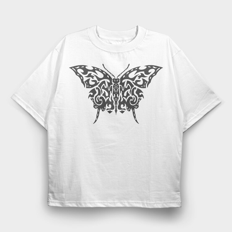 Dark Butterfly, Tricou Oversize Barbati (Unisex)
