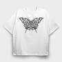 Dark Butterfly, Tricou Oversize Barbati (Unisex)