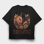 Pumpkin Bat King, Tricou Oversize Barbati (Unisex)