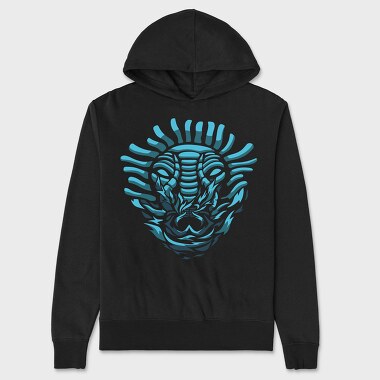 Dark Creature Demon Mask Darkness, Hanorac Oversize Barbati (Unisex)