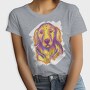 Golden Retriever Watercolor, Tricou Femei