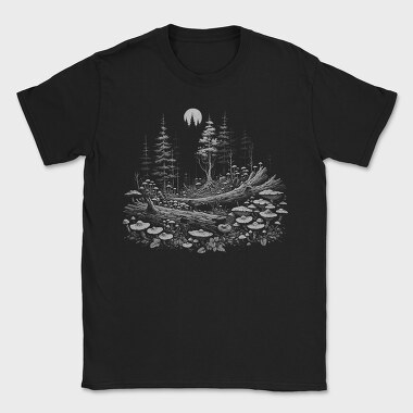 Dark Enchanted Mystical Forest, Tricou Barbati (Unisex)