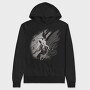 Dark Skeleton Fairy Fantasy Grunge, Hanorac Oversize Barbati (Unisex)