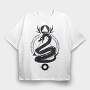 Dark Snake Dark Animals, Tricou Oversize Barbati (Unisex)