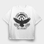 Deep Feelings At Night Crow, Tricou Oversize Barbati (Unisex)