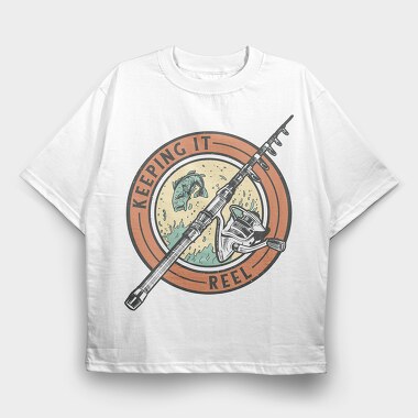 Keeping It Reel, Tricou Oversize Barbati (Unisex)