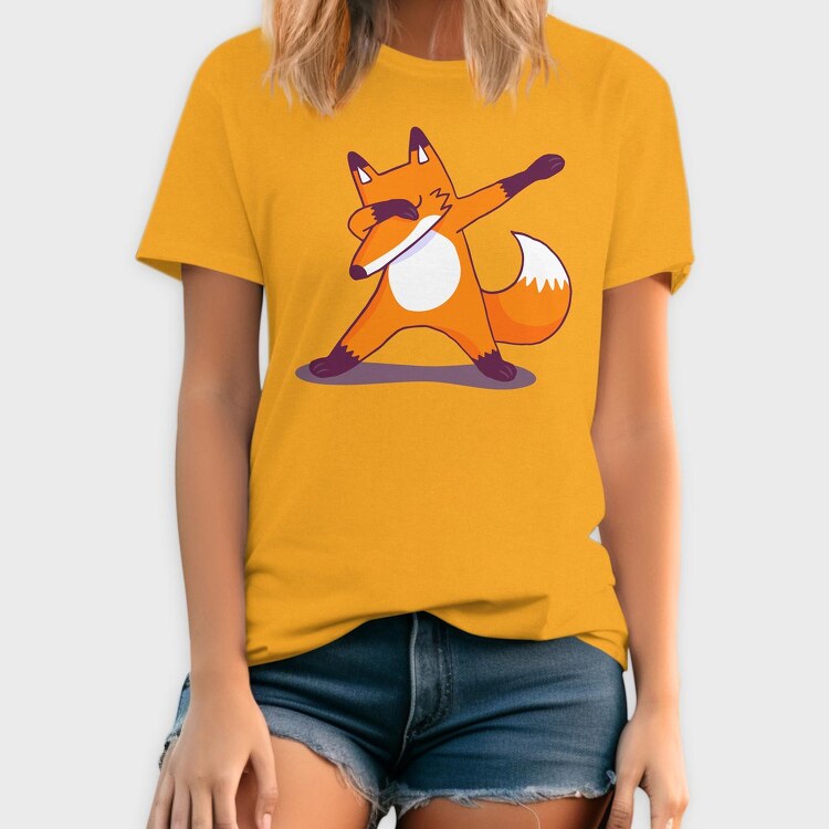 Dab Animal Comics Fox, Tricou Barbati (Unisex)
