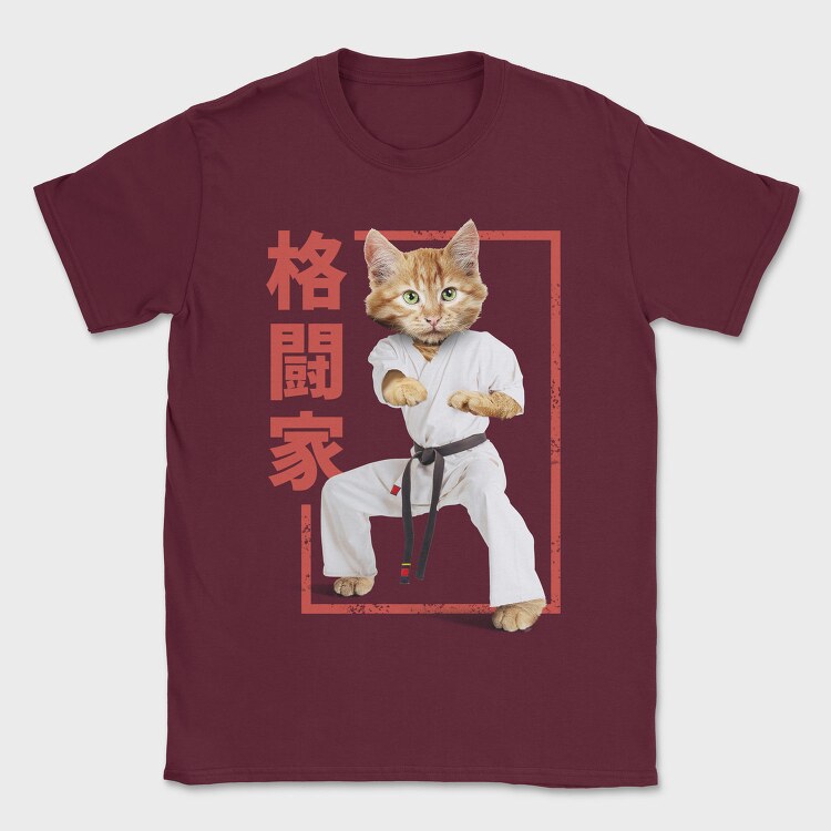 Karate Cat, Tricou Barbati (Unisex)