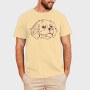Line Stroke Cavalier Dog, Tricou Barbati (Unisex)
