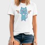 Cartoon Cat With Guns Pew Pew, Tricou Barbati (Unisex)