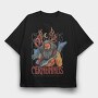 Cernunnos Mythological Beast, Tricou Oversize Barbati (Unisex)