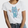 Cartoon Cat With Guns Pew Pew, Tricou Femei