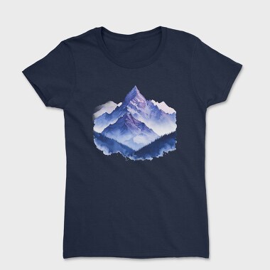 Watercolor Peak Night, Tricou Femei